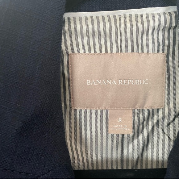 Banana Republic Blue Double-Breasted Blazer - Picture 2 of 4